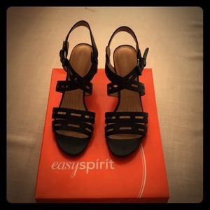 8 M Sexy Black Sandals from Easy Spirit!